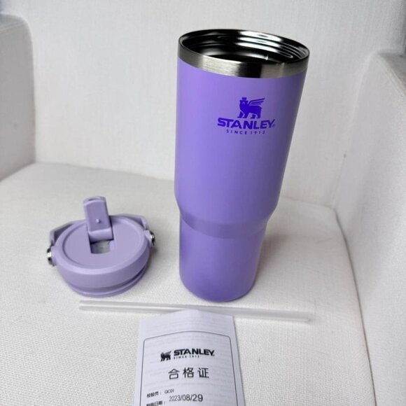 ๐ Ice Flow Handheld Tumbler with Flip Straw โ Purple โ 40oz ๐ - Picture 5 of 5